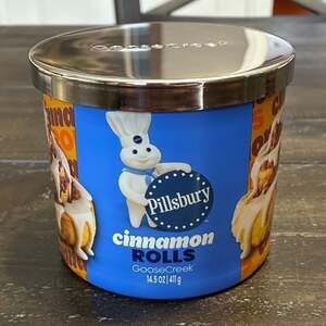 NEW Goose Creek Pillsbury Cinnamon Rolls Scented 3-Wick Candle 14.5oz